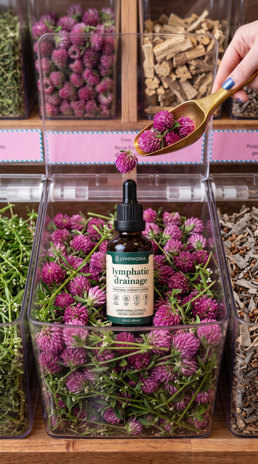 Ingredientes botánicos y vitaminas